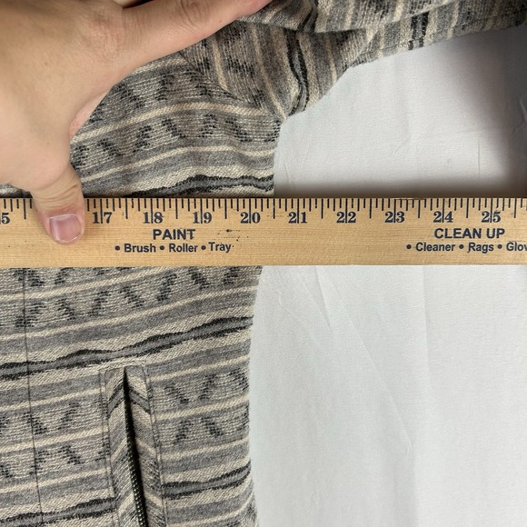 Pendleton Women's Large‎ Aztec Woolen Mills Full Zip Jacket Gray Virgin Wool - Picture 12 of 15